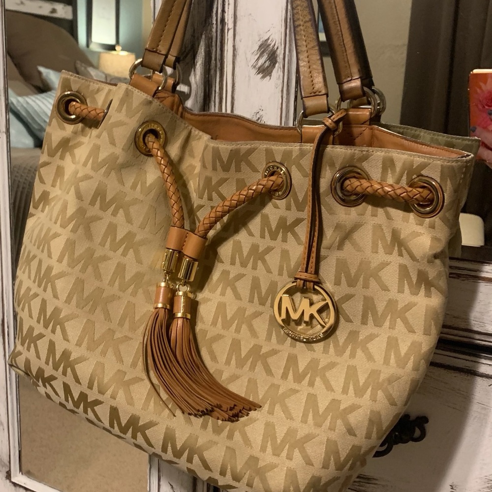 Michael Kors large drawstring purse